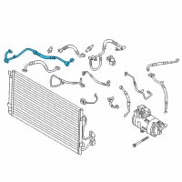 OEM BMW i3s Intake Pipe, Front Diagram - 64-50-9-317-390