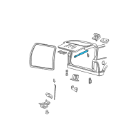 OEM Mercury Mountaineer Support Cylinder Diagram - 3C5Z-78406A10-AA