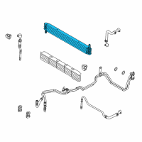 OEM 2014 Lincoln Navigator Oil Cooler Diagram - DL3Z-7A095-A