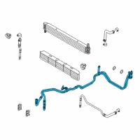 OEM Ford Cooler Pipe Diagram - BL3Z-7R081-C