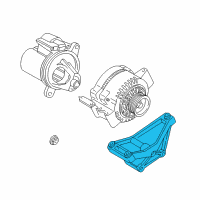 OEM Ford Ranger Alternator Mount Bracket Diagram - F2TZ-10A313-C