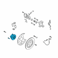 OEM 2020 Kia K900 Rear Wheel Hub & Bearing Assembly Diagram - 52730J6000