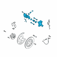 OEM 2019 Kia K900 Rear Brake Caliper Kit Diagram - 58310J6A00