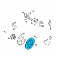 OEM Kia K900 Disc Assembly-Rr Brake Diagram - 58411J6000