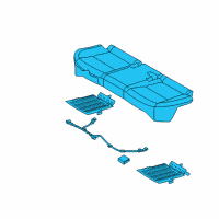 OEM 2019 Hyundai Tucson Cushion Assembly-RR Seat Diagram - 89100-D3580-RSK