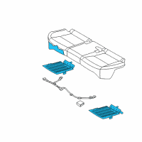 OEM 2016 Hyundai Tucson Pad Assembly-Rear Seat Cushion Diagram - 89150-D3010