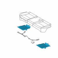 OEM 2016 Hyundai Tucson Heater-Rear Seat Cushion Diagram - 89190-D3000