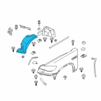 OEM 2013 BMW X6 Cover, Wheel Arch, Frontsection, Front Left Diagram - 51-71-7-180-619