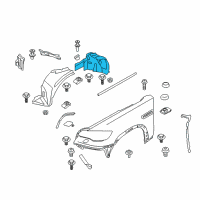 OEM 2014 BMW X6 Cover, Wheel Arch, Rear Section, Front Left Diagram - 51-71-7-180-621
