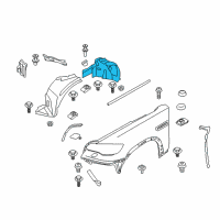 OEM BMW X6 Cover, Wheel Arch, Rear Section, Front Left Diagram - 51-71-7-180-621