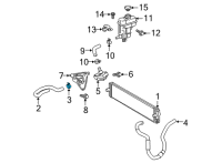 OEM 2020 Toyota RAV4 Inlet Hose Clamp Diagram - 90466-A0029