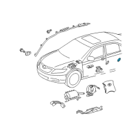 OEM Toyota Sienna Side Sensor Diagram - 89831-0T010