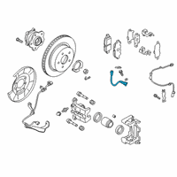 OEM 2021 Infiniti QX50 Hose Assy-Brake, Rear RH Diagram - 46210-5NA1A