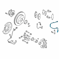 OEM 2021 Infiniti QX50 Sensor Assembly Anti Ski, Rear Diagram - 47900-5NA0C