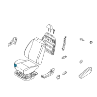 OEM 2008 Chevrolet Aveo Pad Asm, Driver Seat Cushion Diagram - 96485173