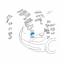 OEM 2014 Lexus LS600h Block, Center Junction Diagram - 82735-50011