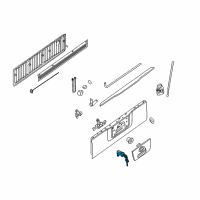 OEM 2014 Nissan Titan Cylinder Back Door Lock Diagram - K3477-9FM0A