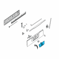 OEM Nissan Titan Rear Gate Handle Diagram - 90606-9FM1A