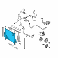 OEM 2001 Ford Windstar Condenser Diagram - 6F2Z-19712-A