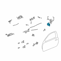 OEM Honda Accord Actuator Assembly, Left Front Door Lock Diagram - 72155-S84-A11