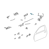 OEM 2003 Honda Insight Cylinder, Driver Side Door Diagram - 72146-S2G-003