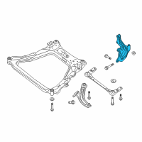 OEM 2016 Nissan Rogue Knuckle Spindle-LH Diagram - 40015-4BA0A