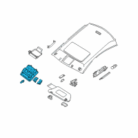 OEM 2013 Nissan Maxima Lamp Assembly Map Diagram - 26430-ZX73A