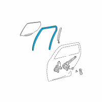 OEM Toyota Matrix Run Channel Diagram - 68142-01050