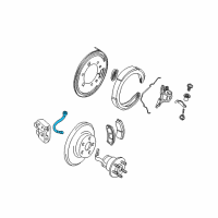 OEM 2008 Cadillac XLR Brake Hose Diagram - 19366780