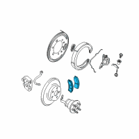 OEM Cadillac XLR Rear Pads Diagram - 19259589