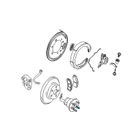 OEM 2015 Chevrolet Corvette Stud, Rear Wheel Diagram - 9598497