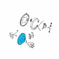 OEM 2005 Chevrolet Corvette Rotor Diagram - 89060329