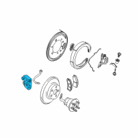 OEM 2005 Cadillac XLR Caliper Diagram - 88955505