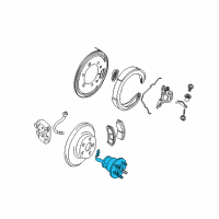 OEM Chevrolet Corvette Hub & Bearing Diagram - 22804376