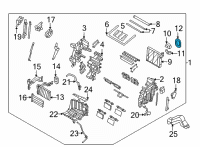 OEM 2021 Hyundai Sonata Seal-A/C EVAP Tube To D/P Diagram - 97165-L1000