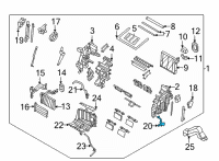 OEM 2022 Hyundai Santa Fe THERMISTOR Assembly-A/C EVAP Diagram - 97614-P2000