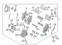 OEM 2022 Hyundai Santa Cruz THERMISTOR Assembly-A/C EVAP Diagram - 97614-P2000