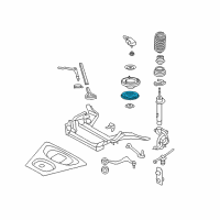 OEM 2010 BMW M3 Upper Spring Pad Diagram - 31-30-2-283-652