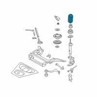 OEM 2009 BMW M3 Front Coil Spring Diagram - 31-33-2-283-563