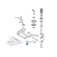 OEM 2011 BMW M3 Rubber Mounting For Pull Rod Diagram - 31-10-2-283-579