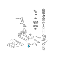 OEM 2009 BMW M3 Rubber Mounting For Pull Rod Diagram - 31-10-2-283-579