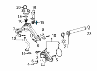 OEM 2022 Chevrolet Corvette Air Temperature Sensor Diagram - 25186240