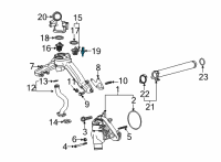 OEM Chevrolet Silverado 1500 LD Air Temperature Sensor Diagram - 25186240