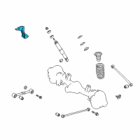 OEM 2014 Toyota Land Cruiser Insulator Diagram - 48884-60010