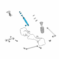 OEM 2021 Toyota Land Cruiser Shock Diagram - 48530-69695