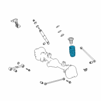 OEM 2014 Toyota Land Cruiser Coil Spring Diagram - 48231-60B11