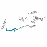 OEM GMC Terrain Front Pipe Diagram - 22741674