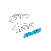OEM 2016 Chevrolet Equinox Manifold Gasket Diagram - 12646199