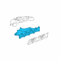 OEM Chevrolet Equinox Exhaust Manifold Diagram - 12672285