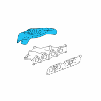 OEM 2016 Chevrolet Equinox Heat Shield Diagram - 12644076